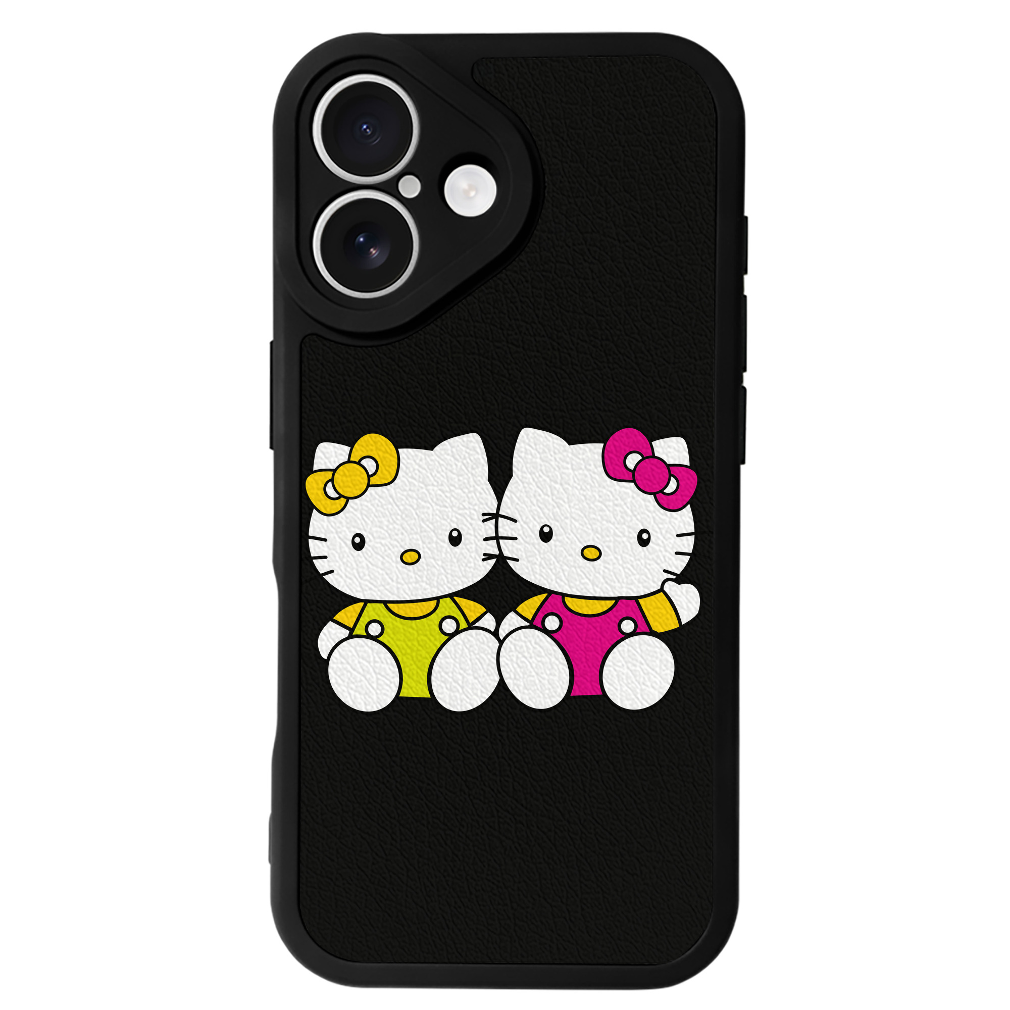 （画像用） Hello Kitty ハローキティ 【iPhone 16シリーズ対応】シリコンスマホケース（レザー調） 材質：シリコン